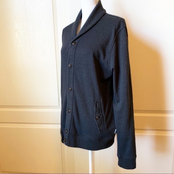 Ted Baker Gray Fleece Button Front Jacket Size 5 (42) - Picture 3 of 12